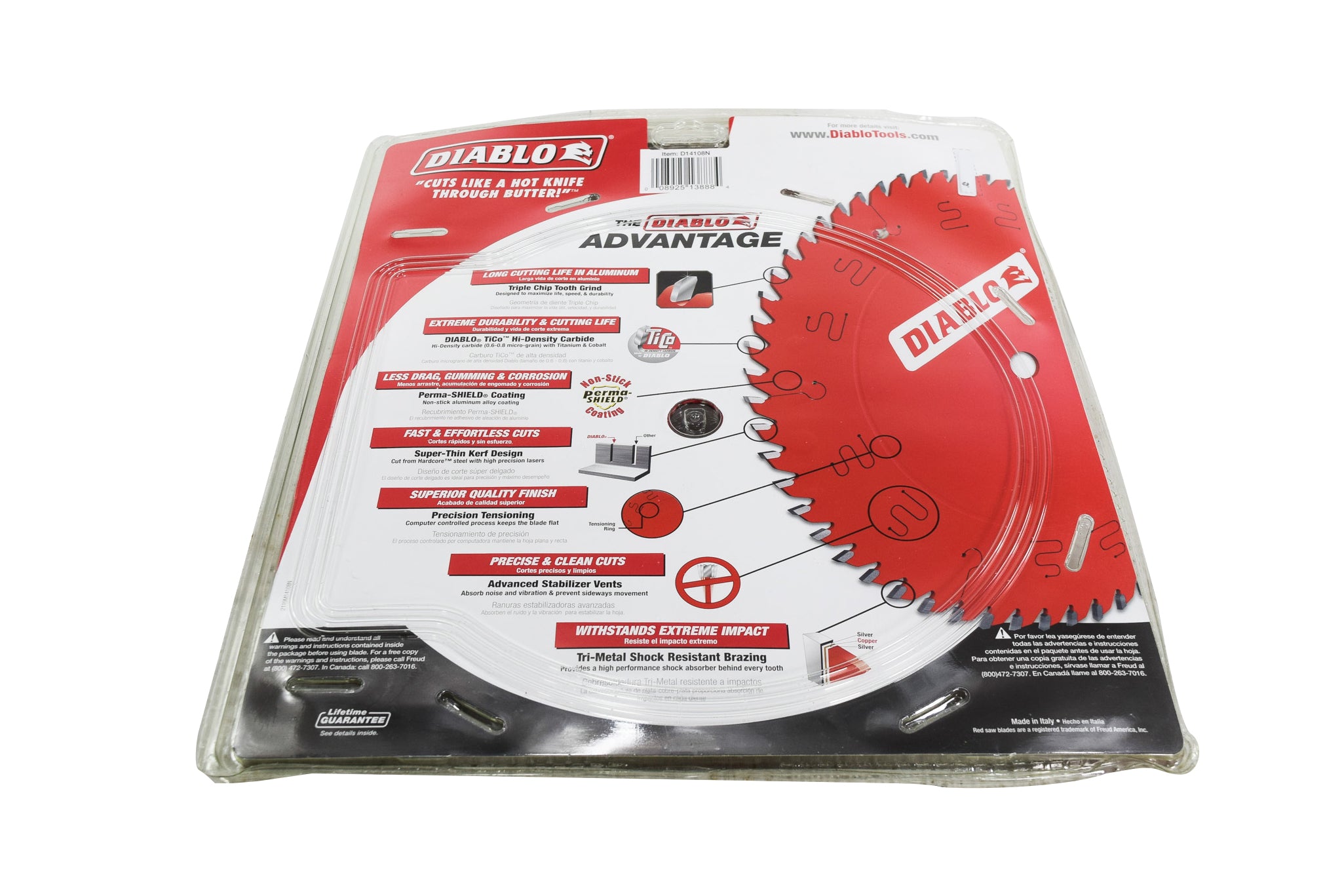 Diablo D14108N 14" x 108-Teeth Saw Blade for Thin Aluminum