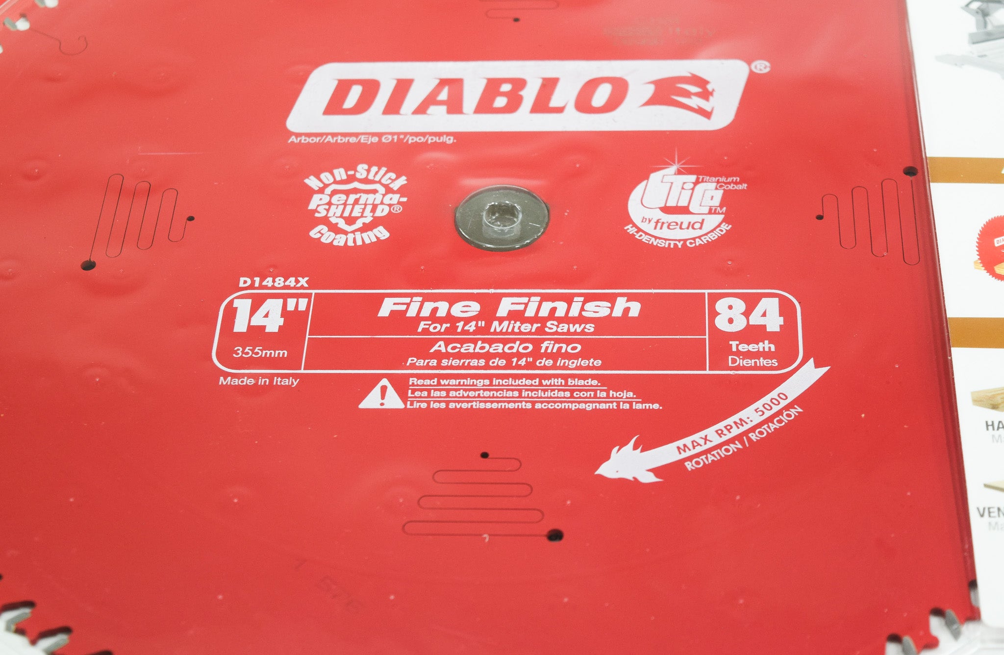 Diablo D1484X 14" x 84-Teeth Fine Finish Saw Blade for Wood