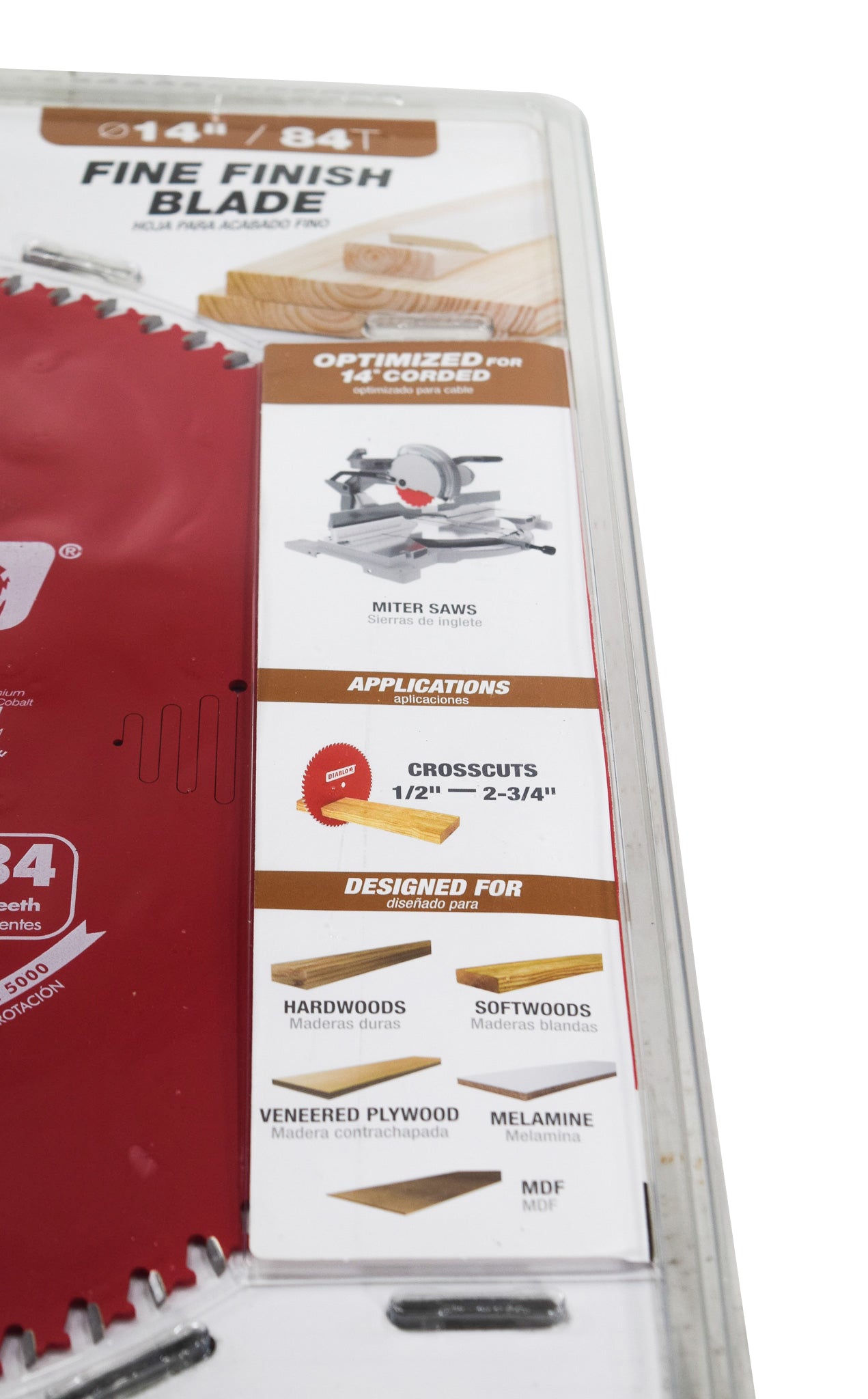 Diablo D1484X 14" x 84-Teeth Fine Finish Saw Blade for Wood