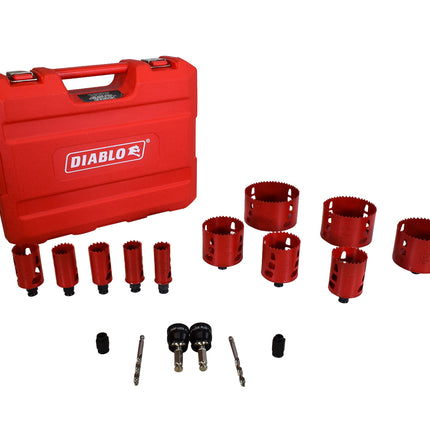 Daiblo DHS17SPL 17 pc Bi-Metal Hole Saw Set for Plumbers