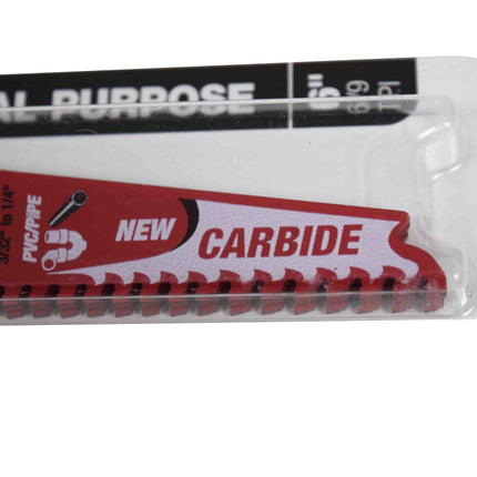 Diablo DS0609CGP3 6" 6/9 TPI Demo Demon Carbide Teeth Reciprocating Saw Blades for General Purpose Cuts (3-Pack)