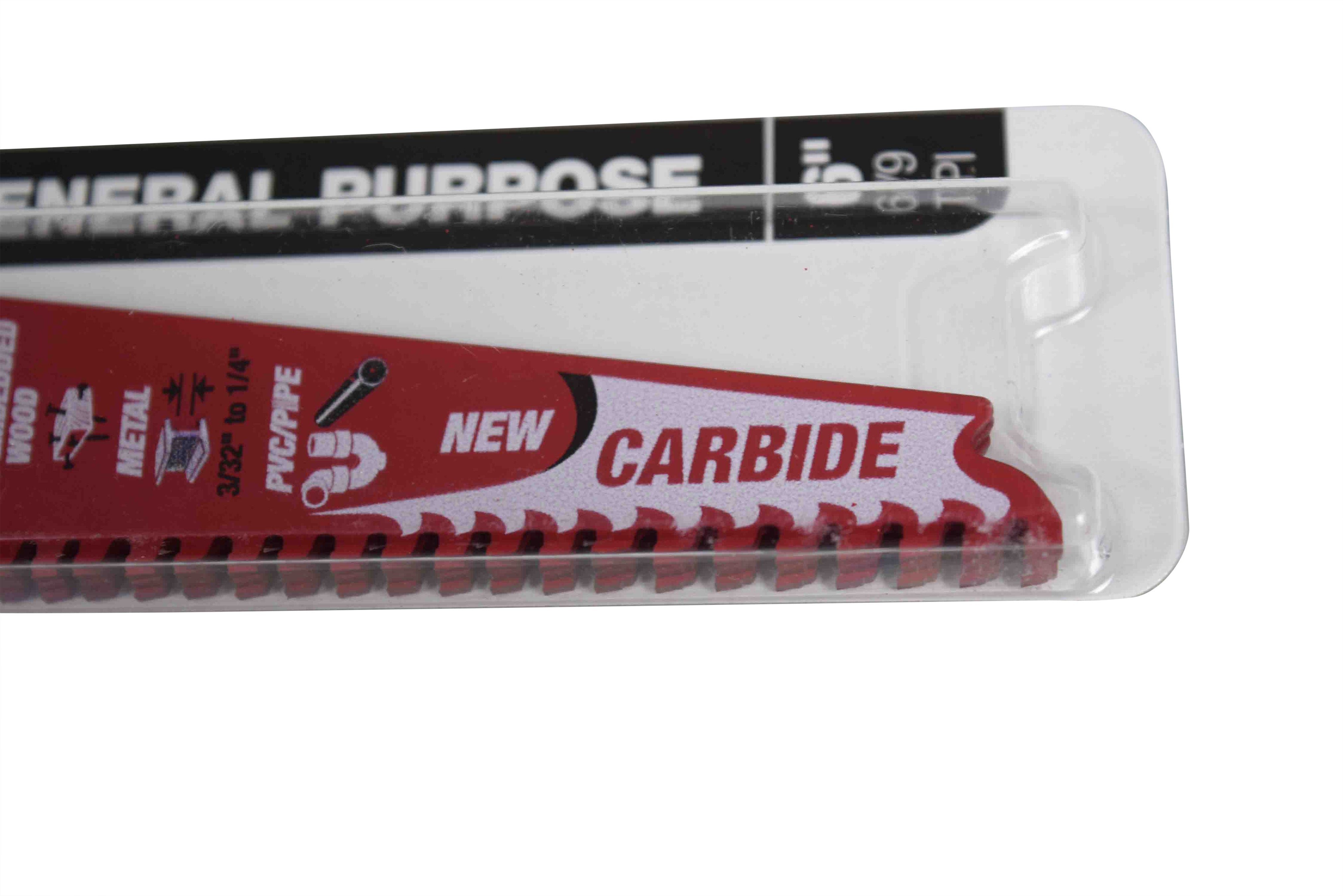 Diablo DS0609CGP3 6" 6/9 TPI Demo Demon Carbide Teeth Reciprocating Saw Blades for General Purpose Cuts (3-Pack)