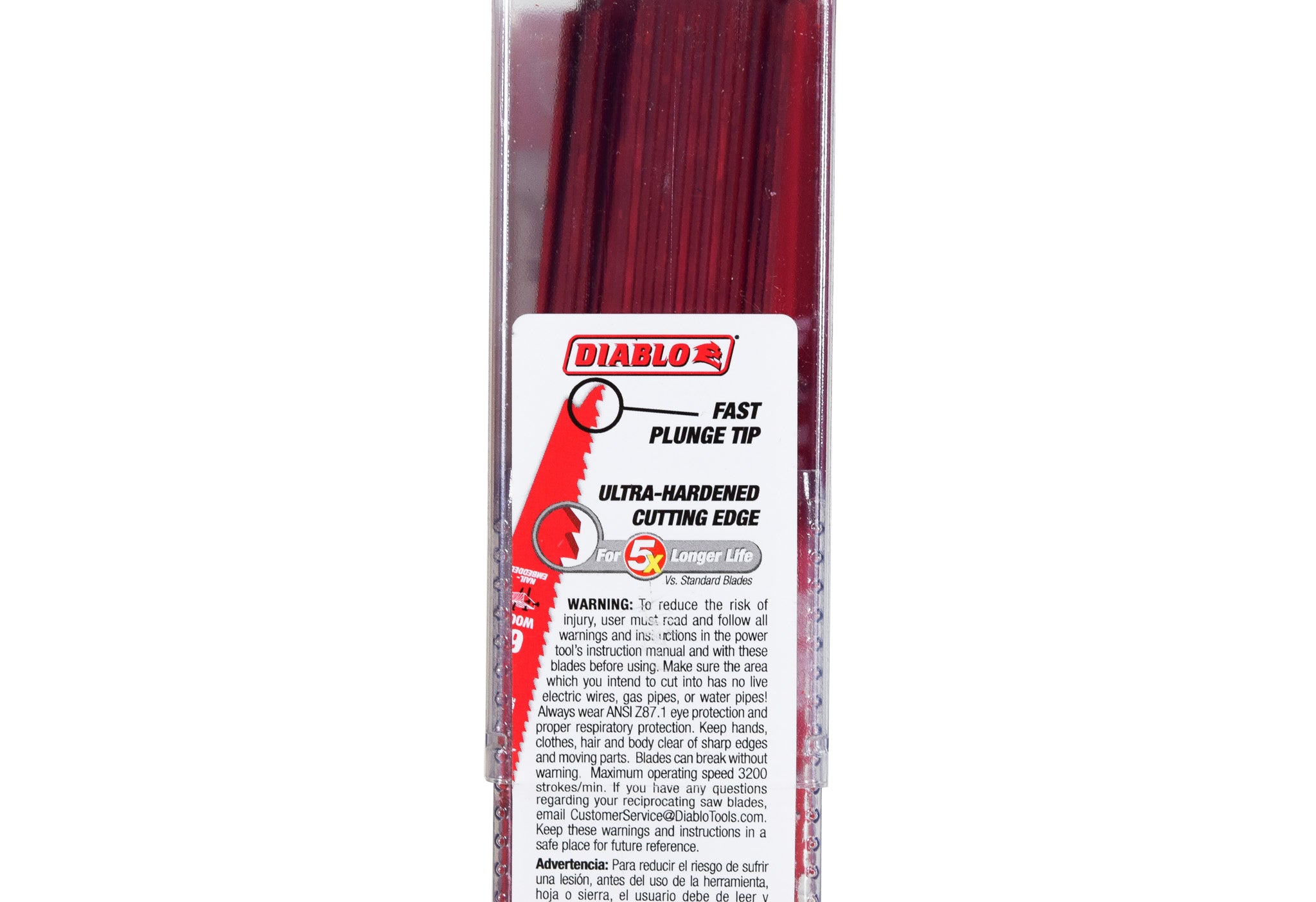 Diablo DS0612BW25 6" 6/12TPI Bi-Metal Reciprocating Saw Blades for Nail-Embedded Wood (25-Pack)