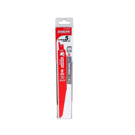 Diablo DS0908BFD-25 9" 8/10TPI Bi-Metal Reciprocating Saw Blade for Thick Metal (25 Pack)