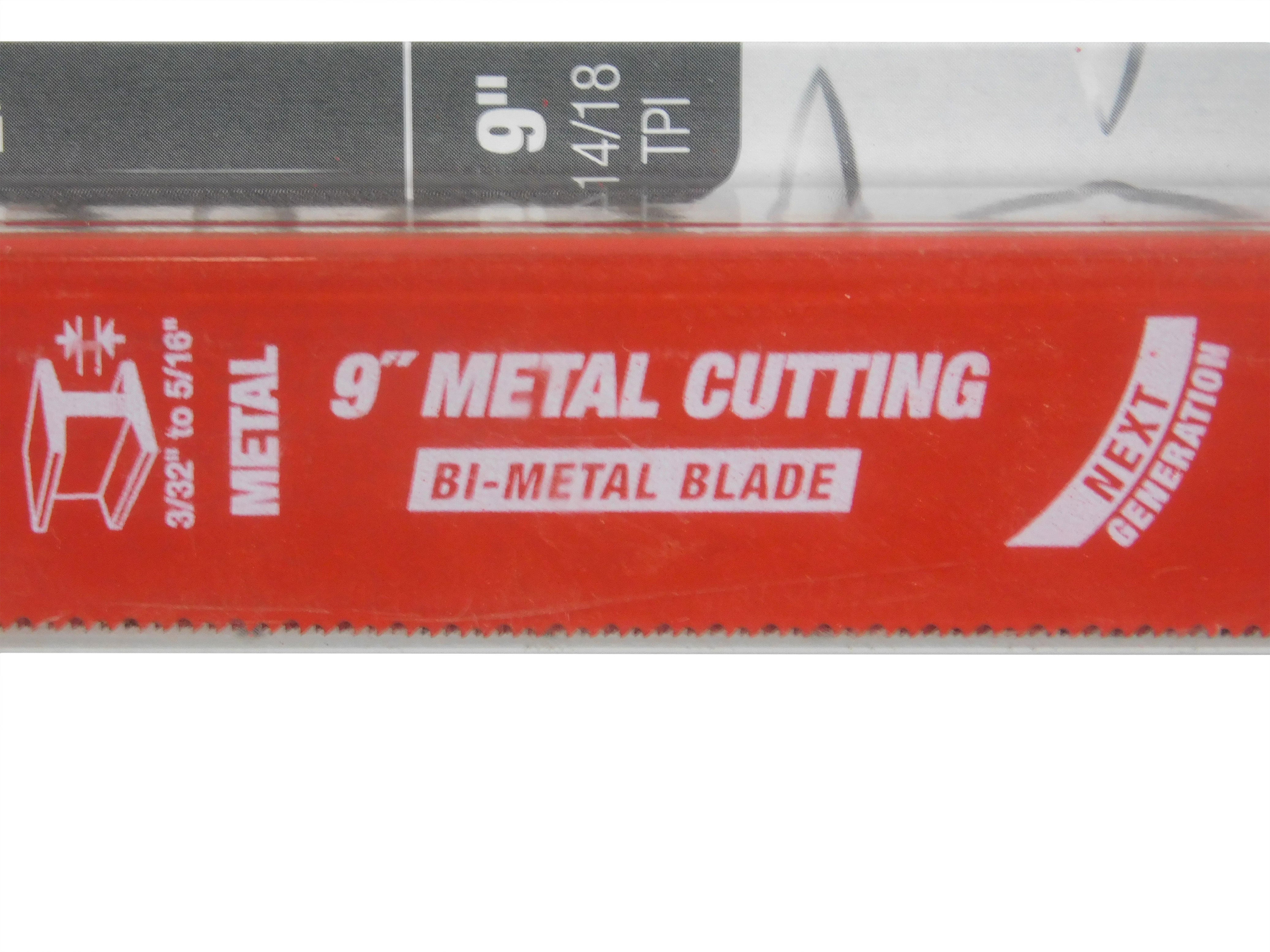 Diablo DS0914BF5 9" 14/18TPI Bi-Metal Reciprocating Saw Blades for Medium Metal (5-Pack)