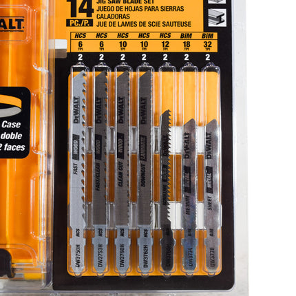 DeWalt DW3742C T-Shank Jig Saw Blade Set with Case (14 pc)