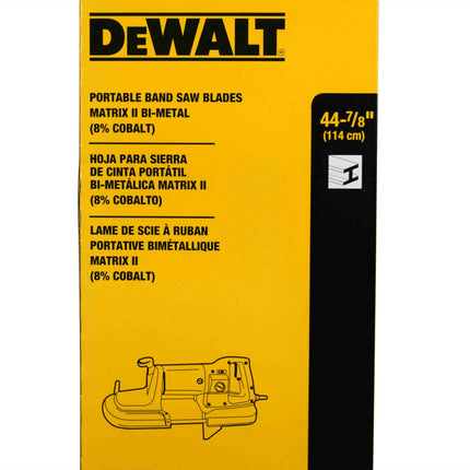 DEWALT DW3983 .020-by-44-7/8-Inch 18 TPI Portable Band Saw Blade, 3-Pack