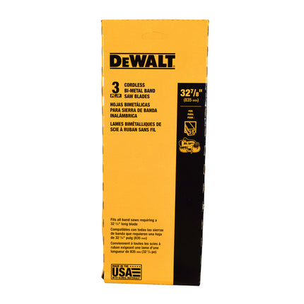 DEWALT DW3983C 18 TPI Portable Band Saw Blade, 3-Pack