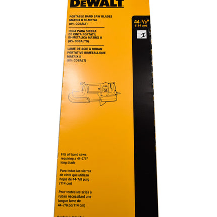 DEWALT DW3984 44-7/8'' - 24 TPI PORTABLE BAND SAW BLADE (.020" 3 PACK)