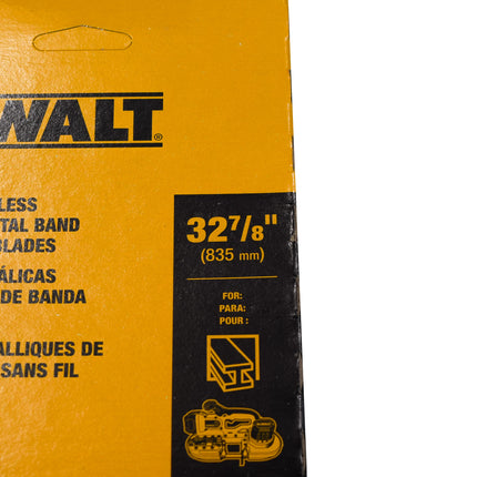 DeWalt DW3984C 24 TPI Bi-Metal Portable Bandsaw Blades, 32-7/8 in. Length, 0.02 in Width (3-Pack)
