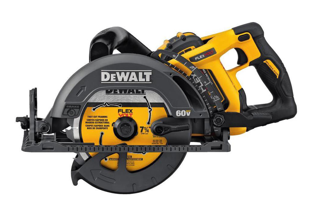 Dewalt DCS577x1 Flexvolt 60v Max Li-Ion 7-1/4 In Cordless Wormdrive Circular Saw