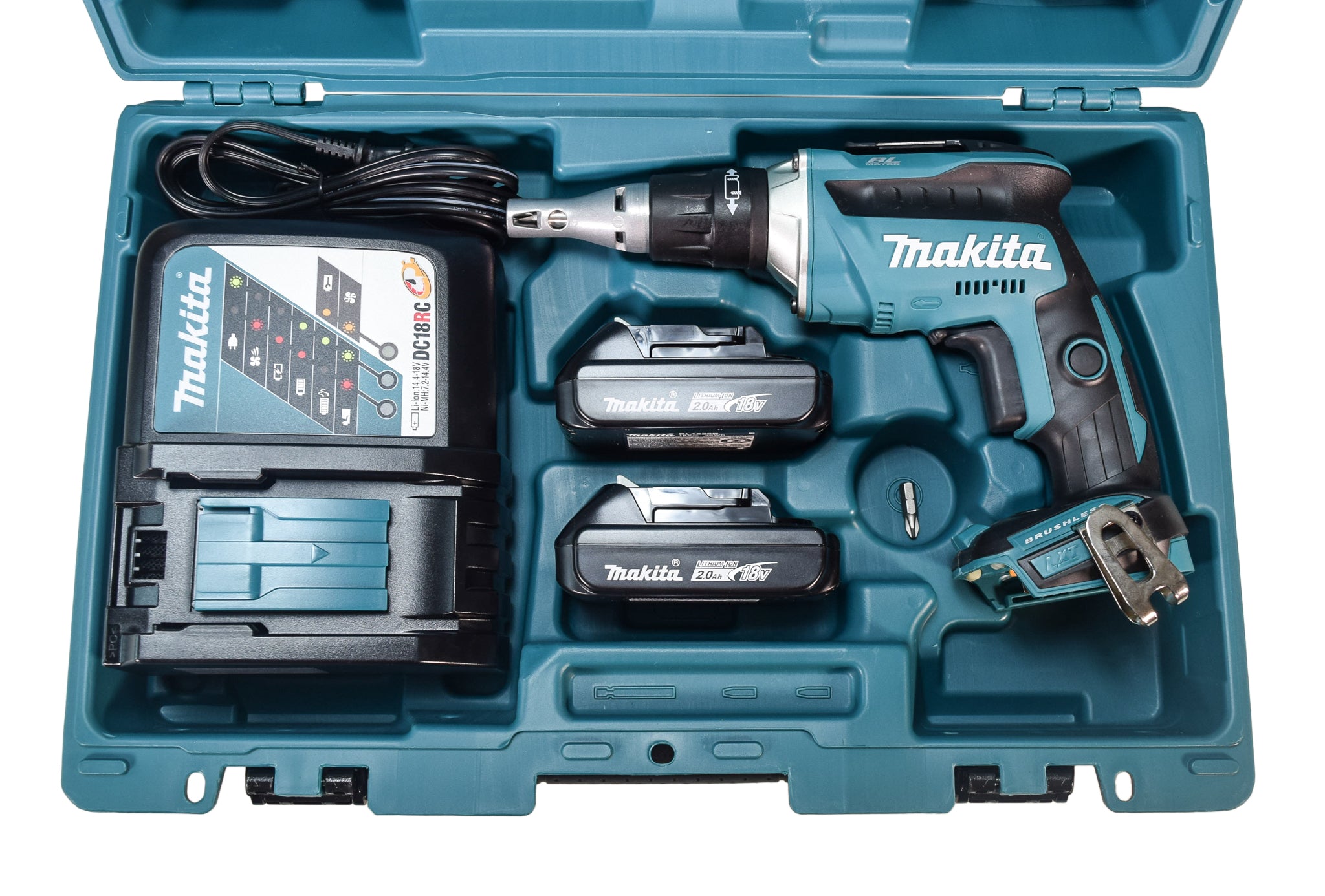 Makita XSF03R 18V LXT Lithium-Ion COMPACT Brushless Cordless Drywall Screwdriver Kit (2.0Ah)