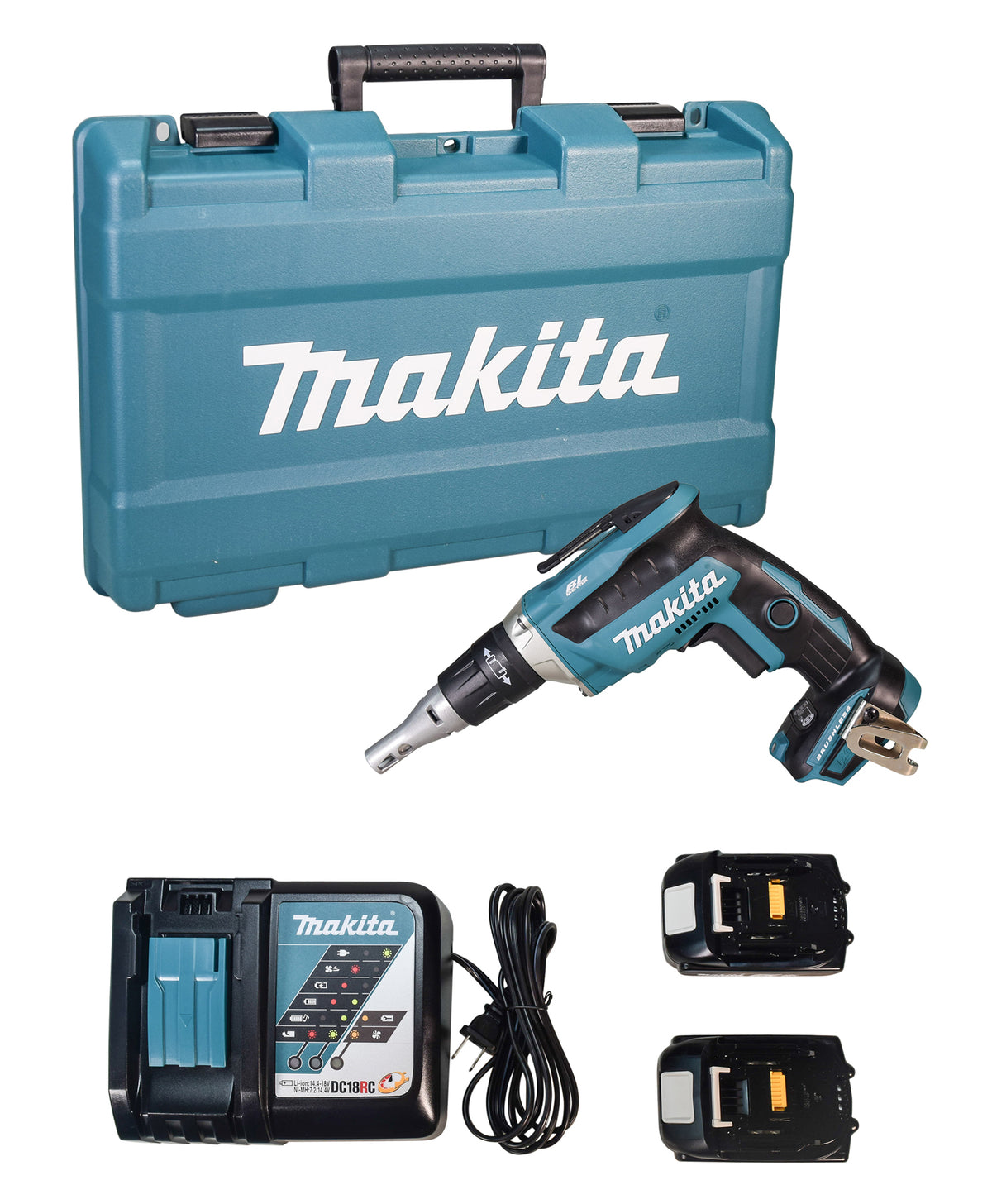 Makita XSF03R 18V LXT Lithium-Ion COMPACT Brushless Cordless Drywall Screwdriver Kit (2.0Ah)