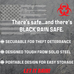 Black Rain Ordnance - Security Safe w/ Biometric Fingerprint or KeyPad Lock (Black)