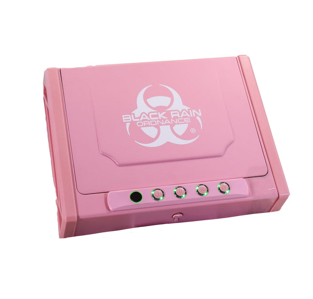 Black Rain Ordnance - Security Safe w/ Biometric Fingerprint or KeyPad Lock (Pink)