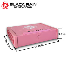 Black Rain Ordnance - Security Safe w/ Biometric Fingerprint or KeyPad Lock (Pink)