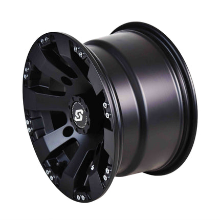 Sedona 570-1146 Spyder 12x7 4+3 Offset 4/156  Satin Black Aluminum Wheel
