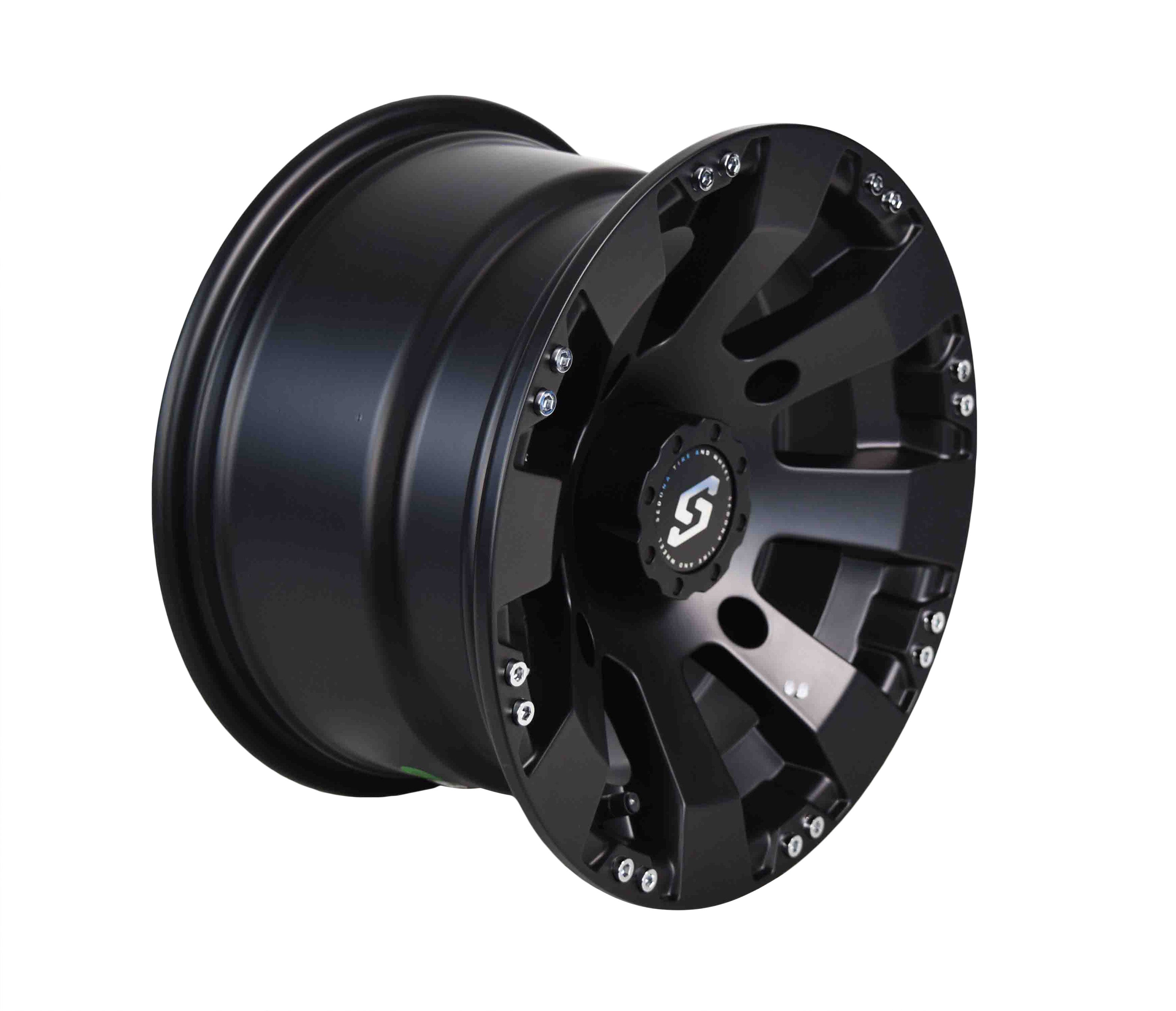 Sedona 570-1146 Spyder 12x7 4+3 Offset 4/156  Satin Black Aluminum Wheel