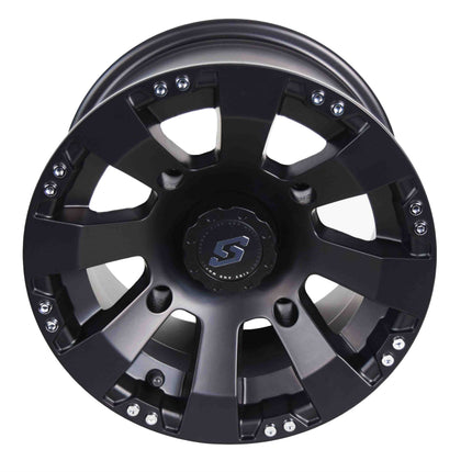 Sedona 570-1146 Spyder 12x7 4+3 Offset 4/156  Satin Black Aluminum Wheel