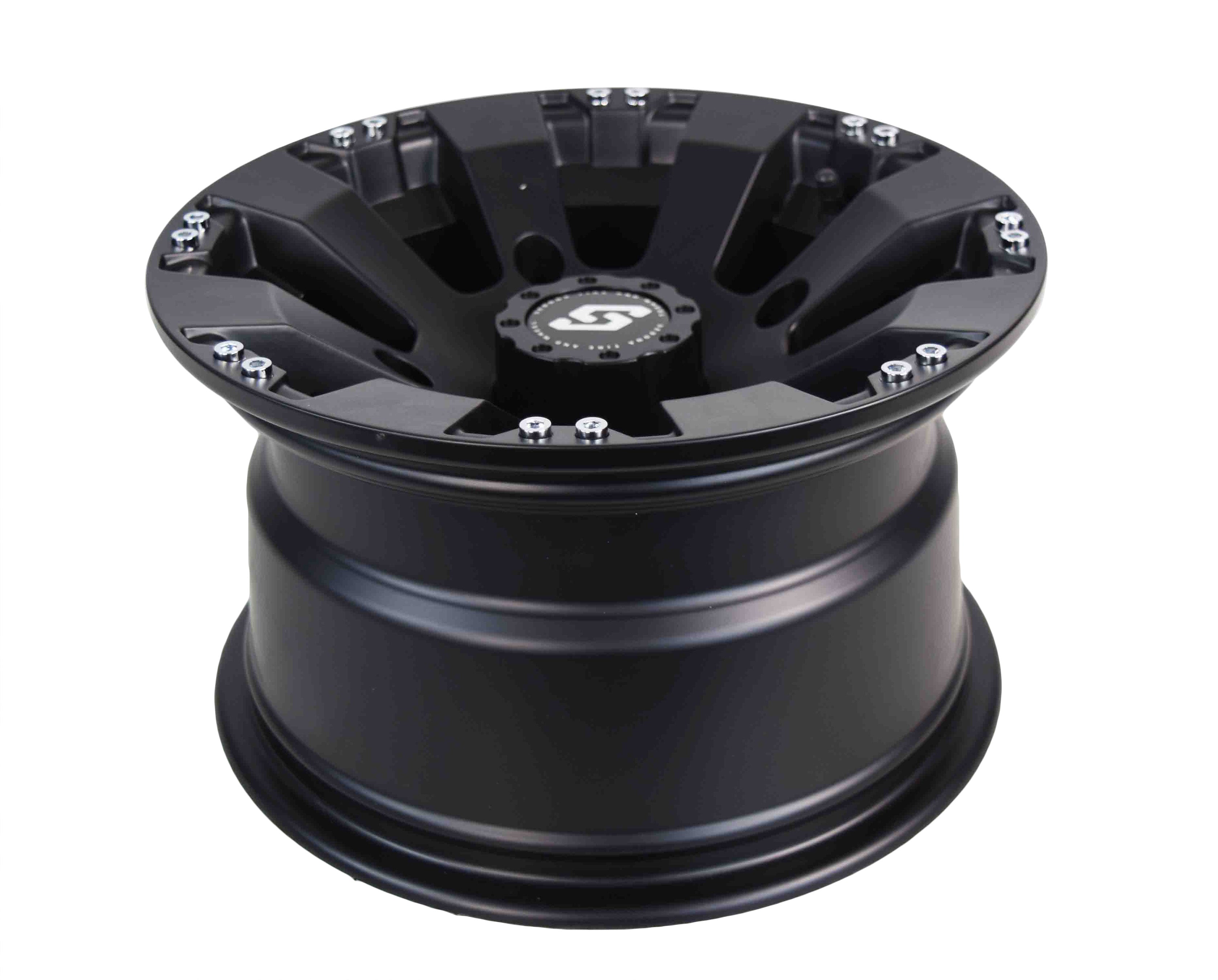 Sedona 570-1146 Spyder 12x7 4+3 Offset 4/156  Satin Black Aluminum Wheel