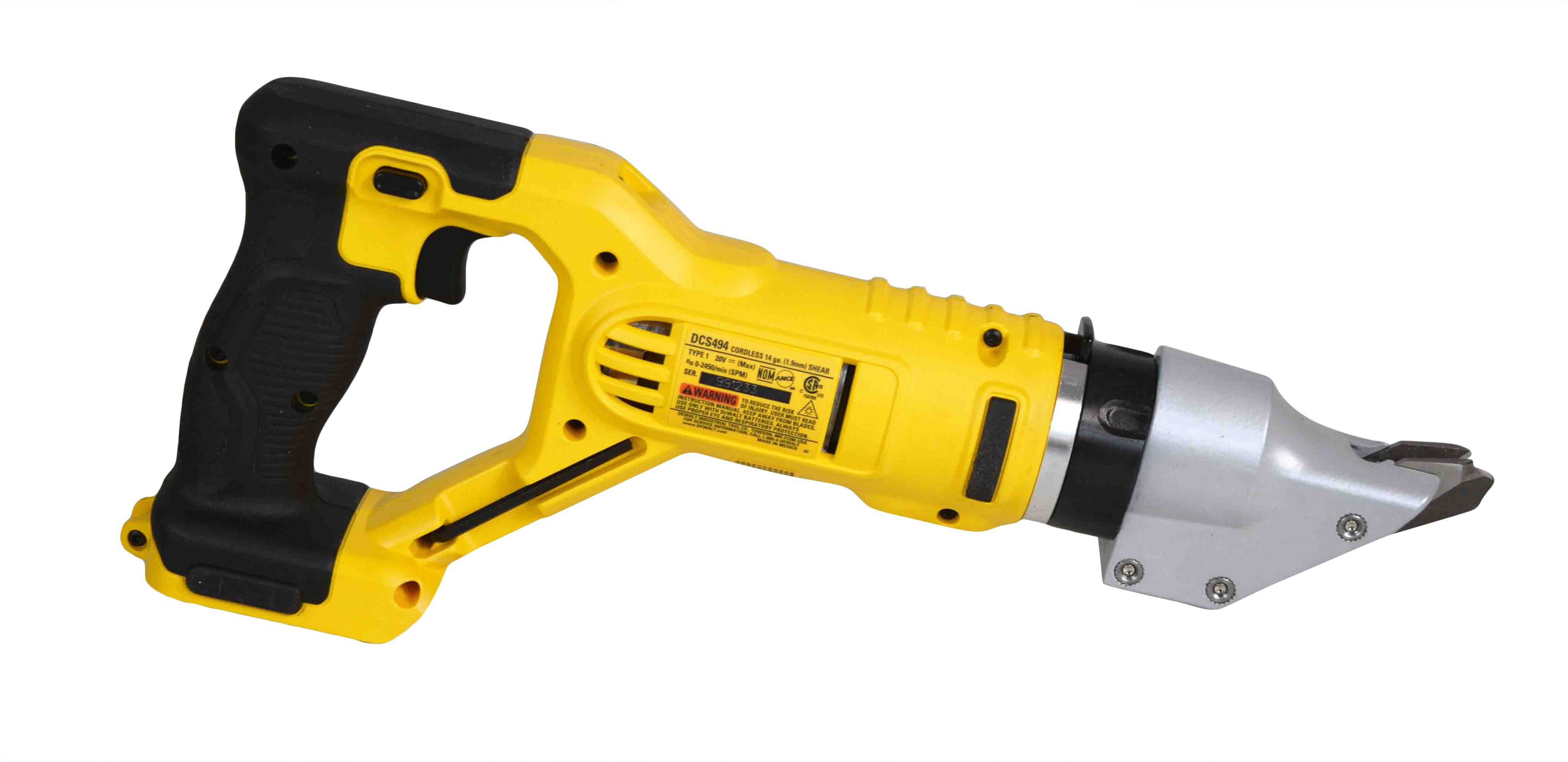 DeWalt DCS494B 20V Cordless 14-Gauge Swivel Head Double Cut Shears (Tool Only)