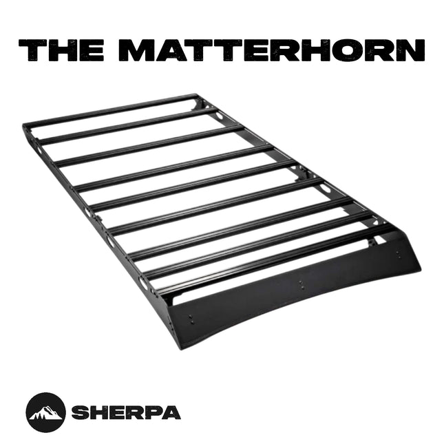 Sherpa - The Matterhorn Full Height Aluminum Roof Rack with Crossbars Made for 1996-2002 Toyota 4Runner - Drill Free Rack for Tents; Kayaks; Bikes; Skis Made in the USA