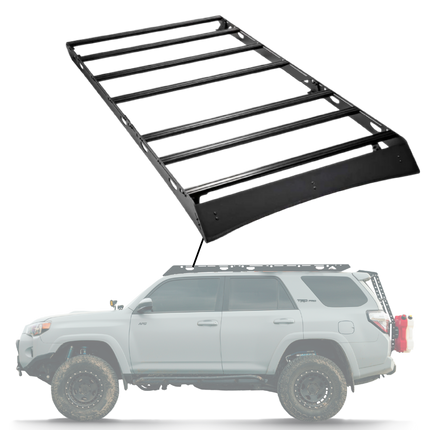 Sherpa -The Crestone  Full Height Aluminum Roof Rack with Crossbars Made for 2010-24 Toyota 4Runner 5th Generation - Drill Free Rack for Tents; Kayaks; Bikes; Skis Made in the USA