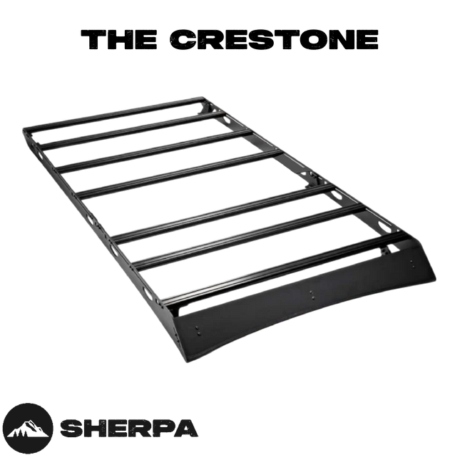 Sherpa -The Crestone  Full Height Aluminum Roof Rack with Crossbars Made for 2010-24 Toyota 4Runner 5th Generation - Drill Free Rack for Tents; Kayaks; Bikes; Skis Made in the USA