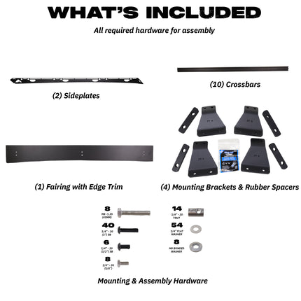 Sherpa - The Princeton Full Height Aluminum Roof Rack with Crossbars Made for 2003-2009 Toyota 4Runner - Drill Free Rack for Tents; Kayaks; Bikes; Skis Made in the USA