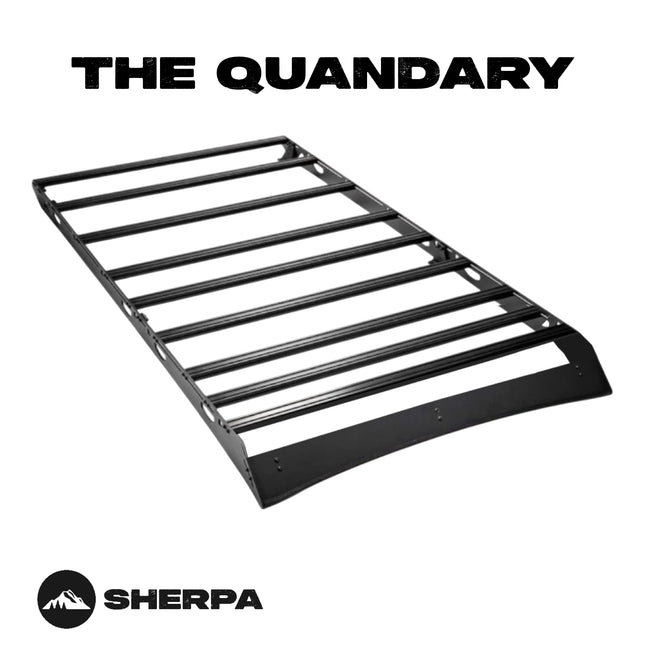 Sherpa - The Quandary Half Height/Single Row Light Aluminum Roof Rack with Crossbars Made for 2003-2009 Lexus GX470  - Drill Free Rack for Tents; Kayaks; Bikes; Skis Made in the USA