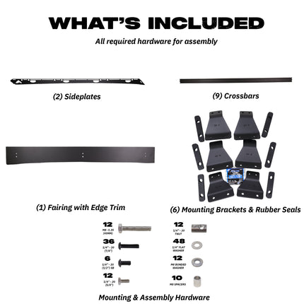 Sherpa - The Quandary Half Height/Single Row Light Aluminum Roof Rack with Crossbars Made for 2003-2009 Lexus GX470  - Drill Free Rack for Tents; Kayaks; Bikes; Skis Made in the USA