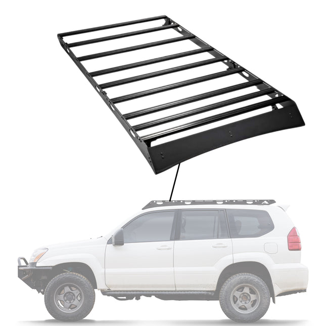 Sherpa -The Quandary Full Height Aluminum Roof Rack with Crossbars Made for 2003-2009 Lexus GX470  - Drill Free Rack for Tents; Kayaks; Bikes; Skis Made in the USA