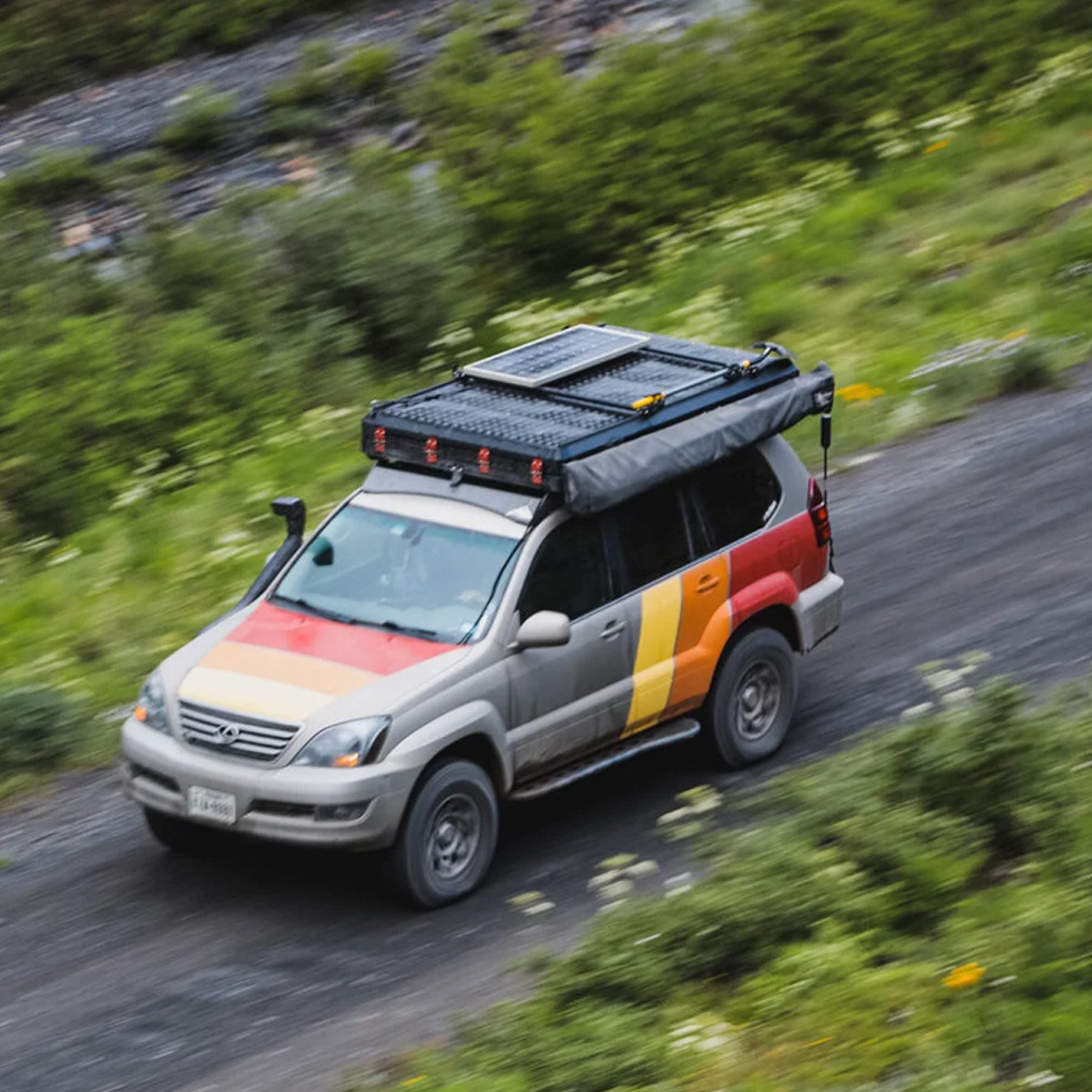 Sherpa -The Quandary Full Height Aluminum Roof Rack with Crossbars Made for 2003-2009 Lexus GX470  - Drill Free Rack for Tents; Kayaks; Bikes; Skis Made in the USA