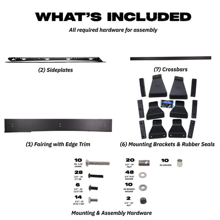 Sherpa - The Grand Teton Half Height/Single Row Light Aluminum Roof Rack with Crossbars Made for 2005-2023 Toyota Tacoma Double Cab - Drill Free Rack for Tents; Kayaks; Bikes; Skis Made in the USA