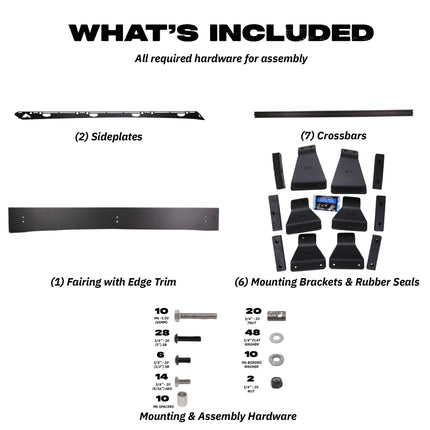 Sherpa - The Grand Teton Full Height Aluminum Roof Rack with Crossbars Made for 2005-2023 Toyota Tacoma Double Cab - Drill Free Rack for Tents; Kayaks; Bikes; Skis Made in the USA