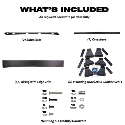 Sherpa - The Belford Half Height/Single Row Light Aluminum Roof Rack with Crossbars Made for 2001-2007 Toyota Sequoia - Drill Free Rack for Tents; Kayaks; Bikes; Skis Made in the USA