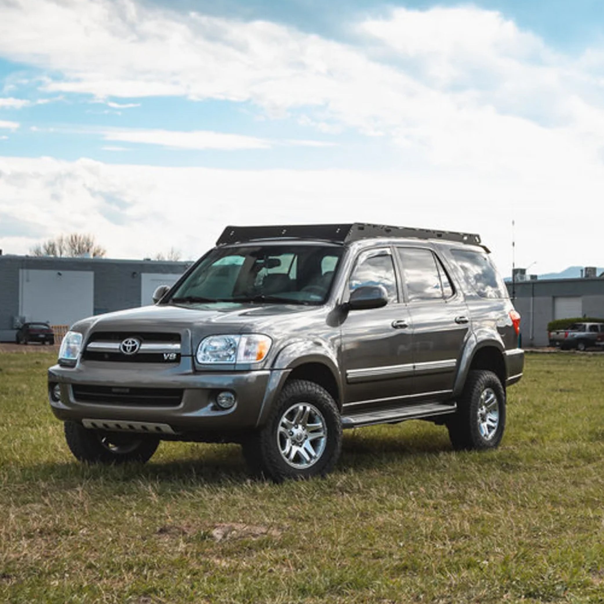 Sherpa - The Belford Full Height Aluminum Roof Rack with Crossbars Made for 2001-20007 Toyota Sequoia - Drill Free Rack for Tents; Kayaks; Bikes; Skis Made in the USA