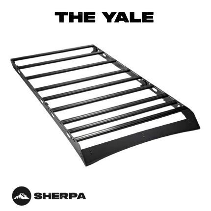 Sherpa - The Yale Half Height/Single Row Light Aluminum Roof Rack with Crossbars Made for 2010-2023 Lexus GX460  - Drill Free Rack for Tents; Kayaks; Bikes; Skis Made in the USA