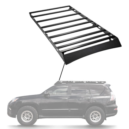 Sherpa -The Yale Full Height Aluminum Roof Rack with Crossbars Made for 2010-2023 Lexus GX460 - Drill Free Rack for Tents; Kayaks; Bikes; Skis Made in the USA