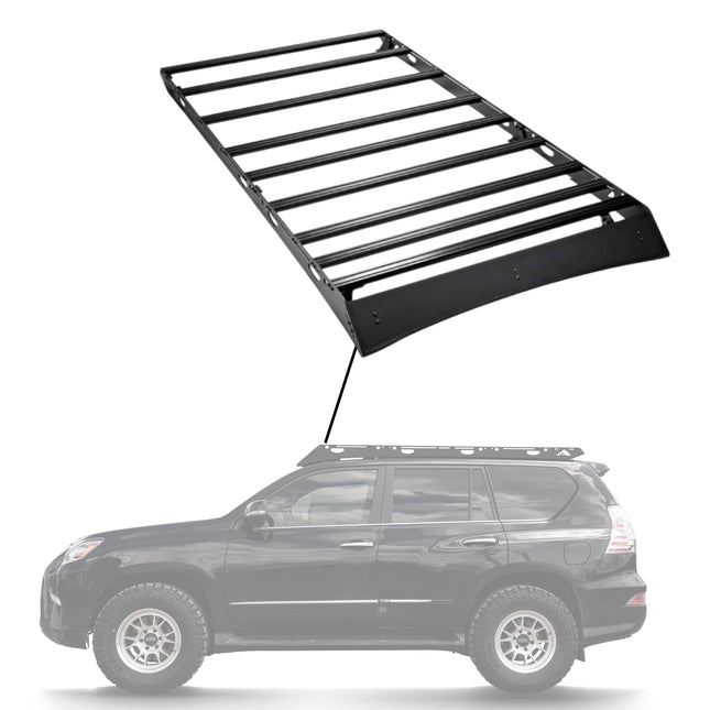 Sherpa -The Yale Full Height Aluminum Roof Rack with Crossbars Made for 2010-2023 Lexus GX460 - Drill Free Rack for Tents; Kayaks; Bikes; Skis Made in the USA