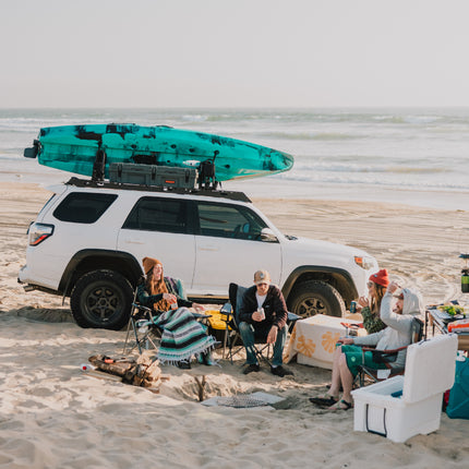 Sherpa - The Oxford Half Height/Single Row Light Aluminum Roof Rack with Crossbars Made for 1998-2007 Toyota LC100 & Lexus LX470 - Drill Free Rack for Tents; Kayaks; Bikes; Skis Made in the USA