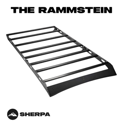 Sherpa - The Rammstein Half Height/Single Row Light Aluminum Roof Rack with Crossbars Made for 2003-2010 Cayenne & Touareg - Drill Free Rack for Tents; Kayaks; Bikes; Skis Made in the USA