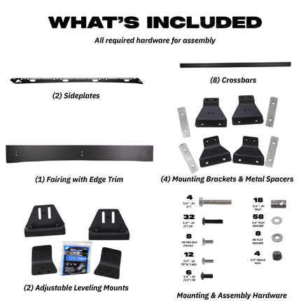 Sherpa - The Rammstein Half Height/Single Row Light Aluminum Roof Rack with Crossbars Made for 2003-2010 Cayenne & Touareg - Drill Free Rack for Tents; Kayaks; Bikes; Skis Made in the USA