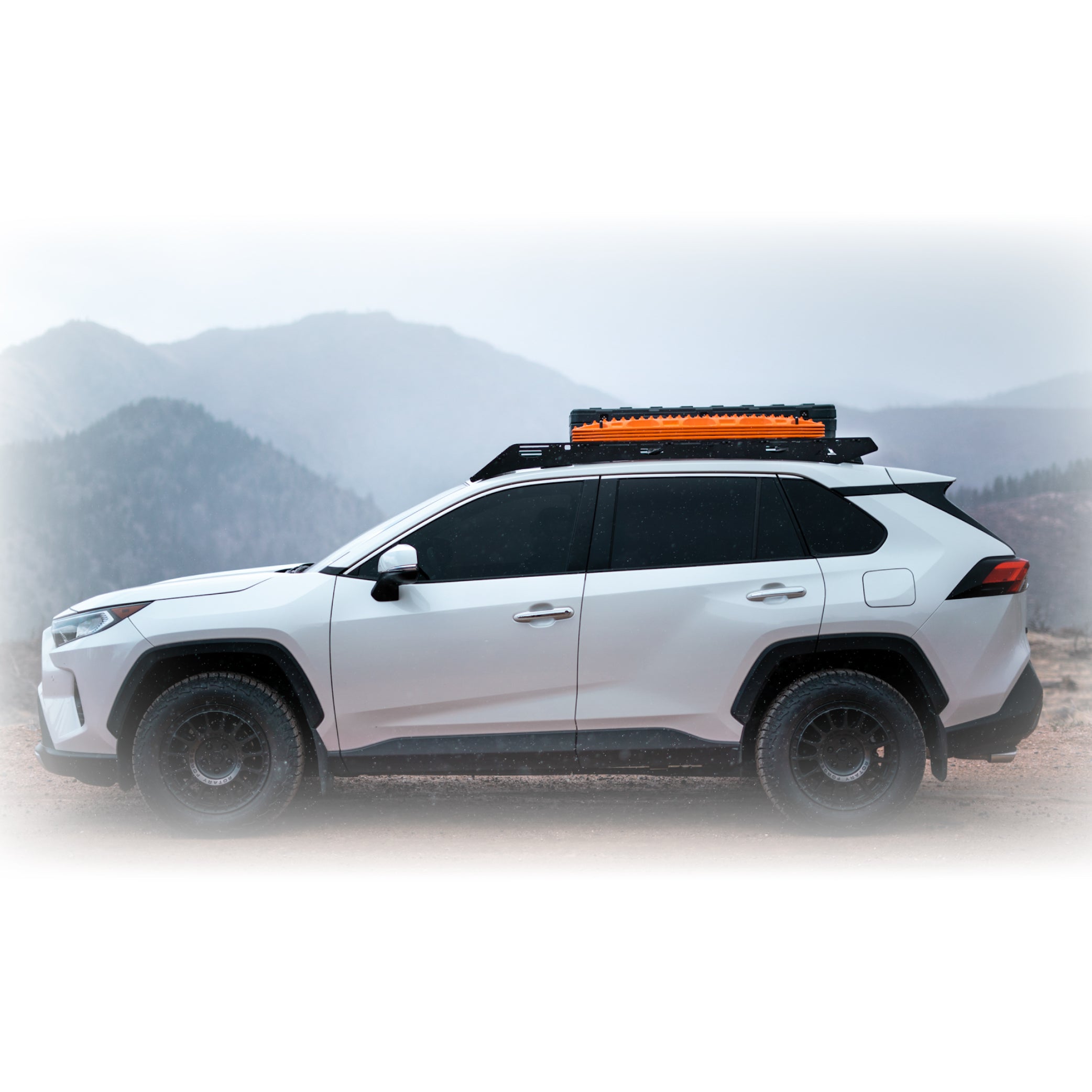 Sherpa -The Snowmass Full Height Aluminum Roof Rack with Crossbars Made for 2019-2025 Toyota RAV4 - Drill Free Rack for Tents; Kayaks; Bikes; Skis Made in the USA