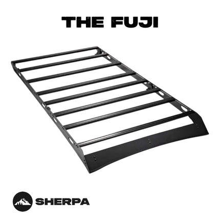 Sherpa - The Fuji Half Height/Single Row Light Aluminum Roof Rack with Crossbars Made for 2007-2014 Toyota FJ Cruiser - Drill Free Rack for Tents; Kayaks; Bikes; Skis Made in the USA
