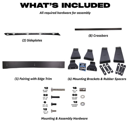 Sherpa - The Fuji Half Height/Single Row Light Aluminum Roof Rack with Crossbars Made for 2007-2014 Toyota FJ Cruiser - Drill Free Rack for Tents; Kayaks; Bikes; Skis Made in the USA