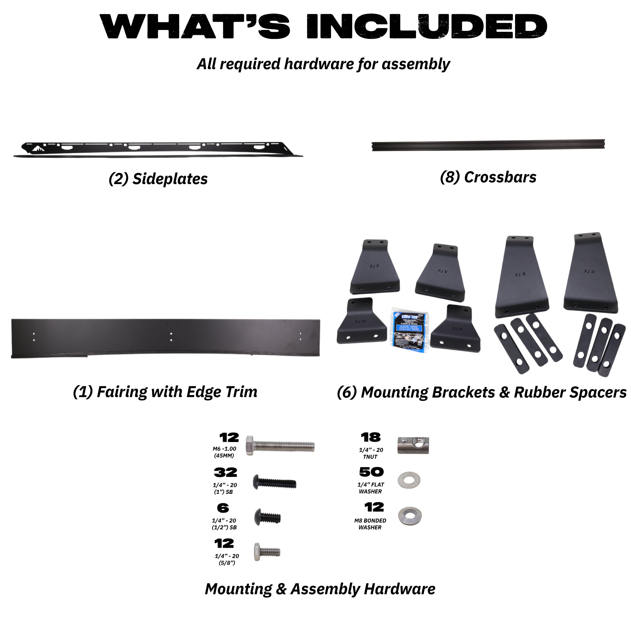 Sherpa - The Fuji Full Height Aluminum Roof Rack with Crossbars Made for 2007-2014 Toyota FJ Cruiser - Drill Free Rack for Tents; Kayaks; Bikes; Skis Made in the USA