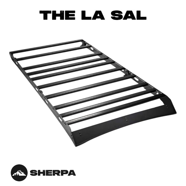 Sherpa - The La Sal Half Height/Single Row Light Aluminum Roof Rack with Crossbars Made for 1990-1997 Toyota 80 Series Land Cruiser - Drill Free Rack for Tents; Kayaks; Bikes; Skis Made in the USA