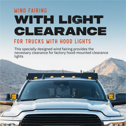 Sherpa 140744 Diablo Roof Rack for RAM 2500 / 3500 Crew Cab Trucks That Have Clearance Lights - Full-Length Aluminum, 1/4" Side Panels, Modification Required, Black Textured Powder Coated