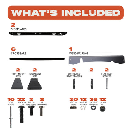 Sherpa 140844 The Diablo Roof Rack for RAM 2500 / 3500 Crew Cab Trucks without Clearance Lights - Full-Length Aluminum, 1/4" Side Panels, Modification Required, Black Textured Powder Coated